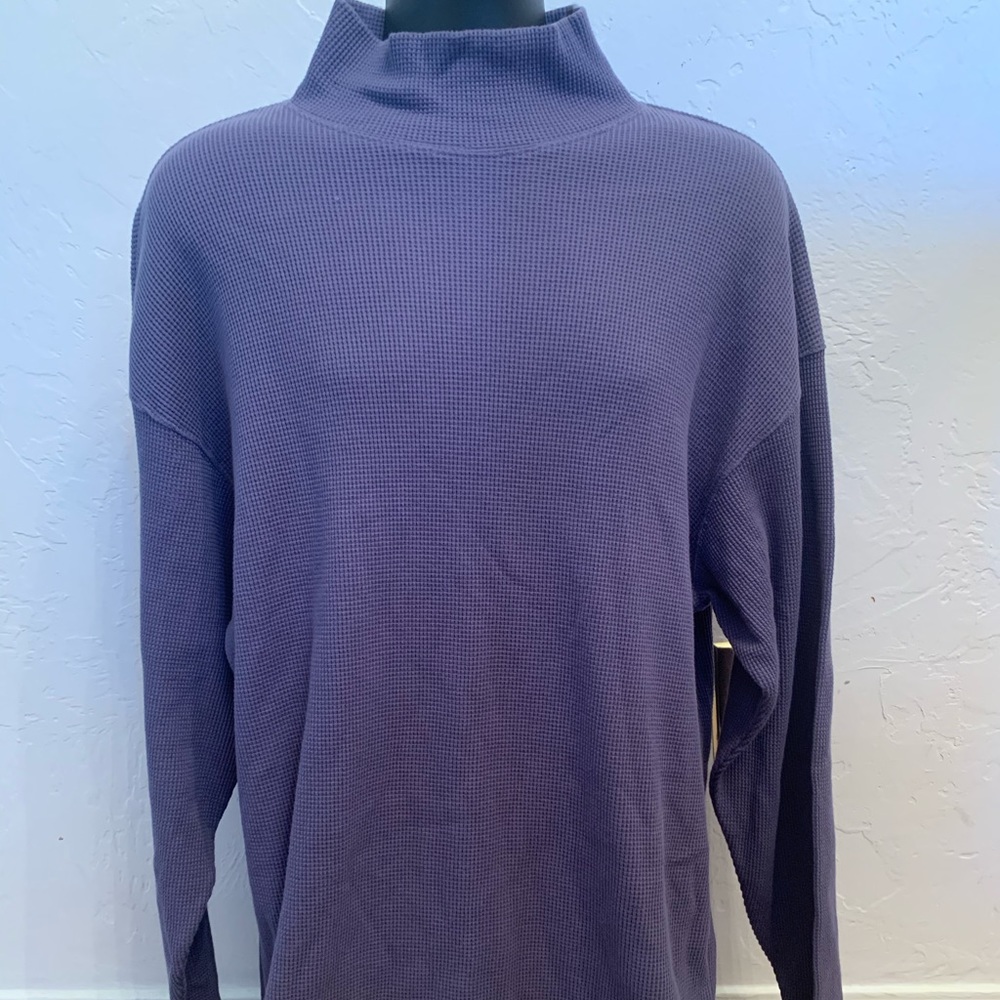 Womens Large Navy Blue Long Sleeve Eddie Bauer